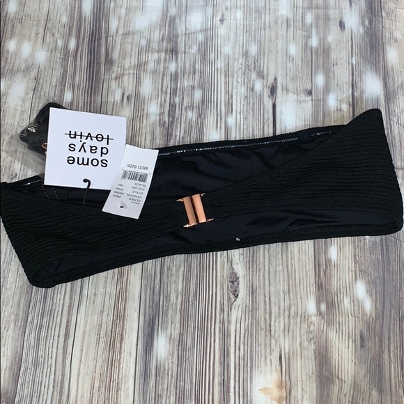 Women’s black bandeau bikini top by some days - Picture 3 of 4